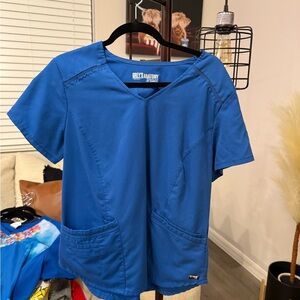 Grey’s Anatomy Blue Scrub Top